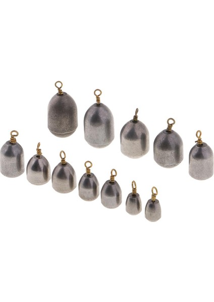 12PCS Bas Döküm Balıkçılık Platin Demir Ağırlıkları 4g 7g 10G 14G 20G 28G