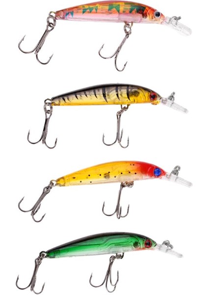 4pcs Sert Yemler Krank Balıkçılık Yemleri 7cm Balıkçılık indirimleri