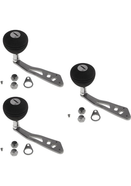 3 Adet Evrensel Balık Tutma Makarası Sapı, Sol / Sağ Elle Değiştirilebilir