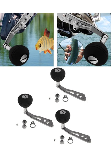 3 Adet Evrensel Balık Tutma Makarası Sapı, Sol / Sağ Elle Değiştirilebilir indirimleri