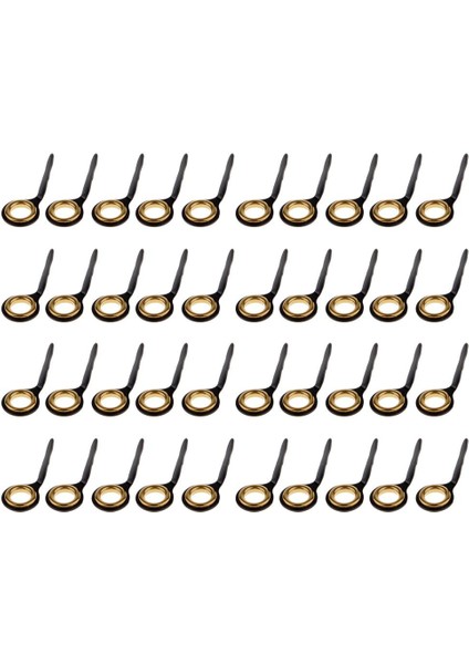 40X Balıkçılık Çubuğu Kılavuzları Çubuk Çubuk Onarım Kiti Dıy Balıkçılık Aksesuarları (Yurt Dışından)