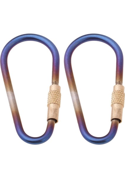 2 Adet Yürüyüş Tiyum D- Carabiner Keychain Toka Klipsi Vida Kapısı (Yurt Dışından) fiyatları