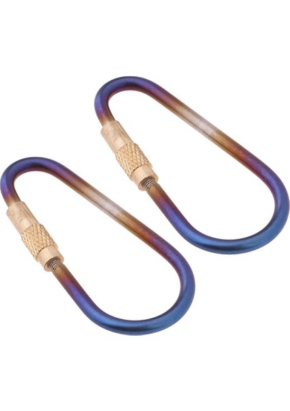 2 Adet Yürüyüş Tiyum D- Carabiner Keychain Toka Klipsi Vida Kapısı (Yurt Dışından) fırsatları