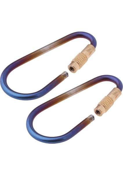 2 Adet Yürüyüş Tiyum D- Carabiner Keychain Toka Klipsi Vida Kapısı (Yurt Dışından) indirimleri