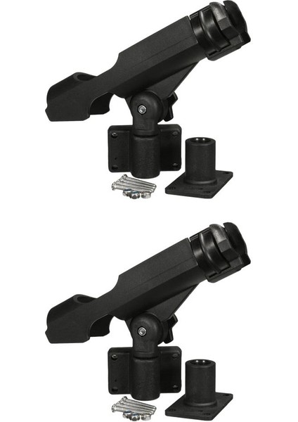 2 Adet Ayarlanabilir Kenarlar Demiryolu Montajı Kayık Tekne Balıkçılık Direkleri Çubuk Tutucu (Yurt Dışından)