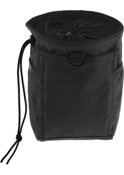 Drawstring Kamp Çantası Açık Hava Geri Dönüşüm Organizatör Depolama Torbası Siyah (Yurt Dışından)