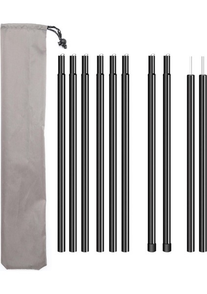 2 Adet Evrensel Kutuplar Barınak Binası Ayarlanabilir Tente Direkleri (Yurt Dışından) fiyatları