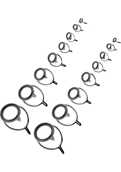 16PCS Döküm Balıkçı Çubuk Kılavuzları Çubuk Yapı Onarımı Için Kitler (Yurt Dışından)