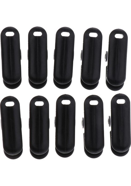 10PCS Muşamba Klipleri Kamp Çadır Kenetleri Tente Seti Set Hayatta Kalma Siyah Sıkın (Yurt Dışından)