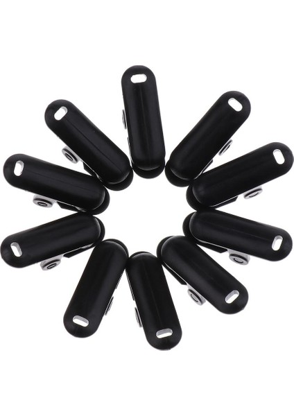 10PCS Muşamba Klipleri Kamp Çadır Kenetleri Tente Seti Set Hayatta Kalma Siyah Sıkın (Yurt Dışından)