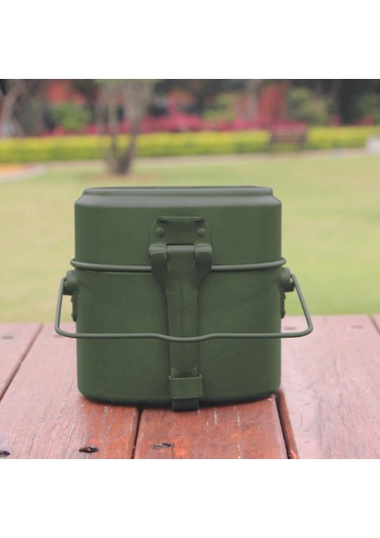 Taşınabilir Öğle Yemeği Kutusu Pot ve Tava Set Karmaşa Teneke Alüminyum Kamp Piknik (Yurt Dışından) modelleri