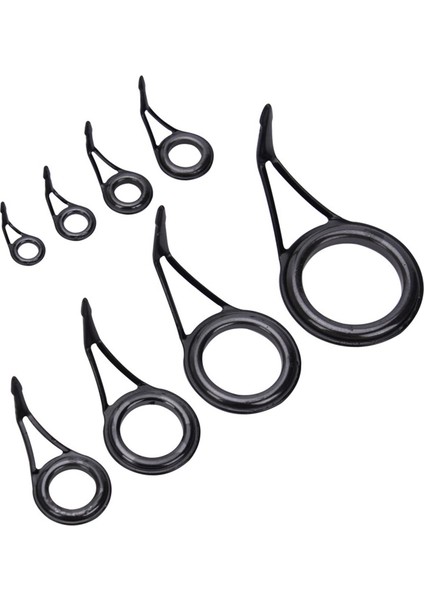 8pcs Balıkçılık Çubuğu Kılavuzları Göz Tuzlu Su Döküm Bina Tipi Boyutlar (Yurt Dışından) fiyatları