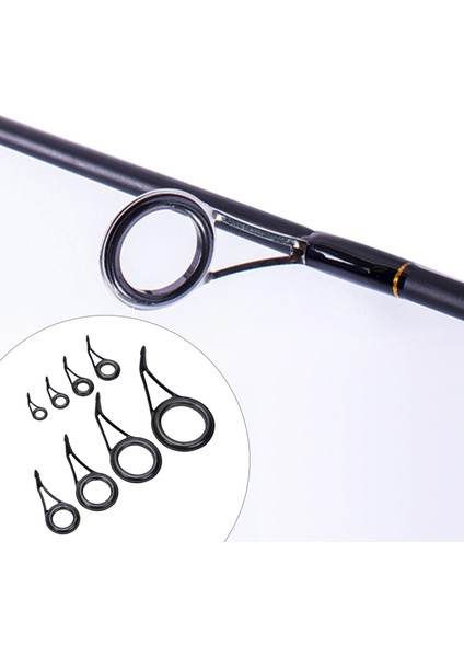 8pcs Balıkçılık Çubuğu Kılavuzları Göz Tuzlu Su Döküm Bina Tipi Boyutlar (Yurt Dışından) fırsatları