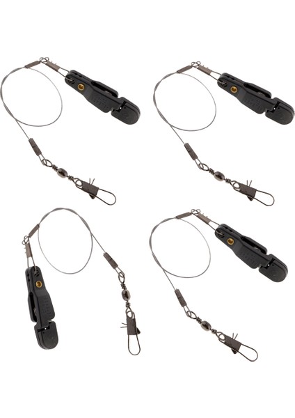 4pcs Snap Weight Line Lider Serbest Bırak Klipler Downrigger Outrigger Release Clip Siyah 4pcs (Yurt Dışından)