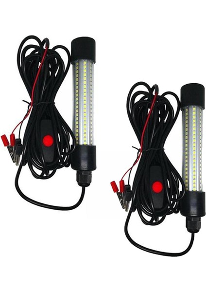 2pcs 12V LED Sualtı Dalgıç Balıkçı Hafif Kalamar Çekme Lambası (Yurt Dışından)