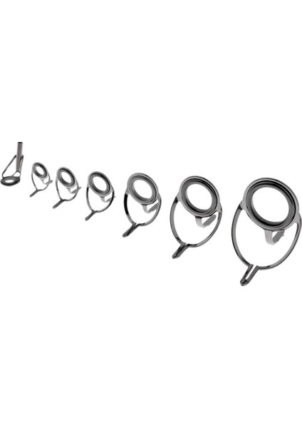 14PCS Balıkçılık Çubuk Kılavuz Tip Üstler Onarım Kiti 8# -25# Büyük Jig Deniz Teknesi Kılavuzları (Yurt Dışından) fiyatları