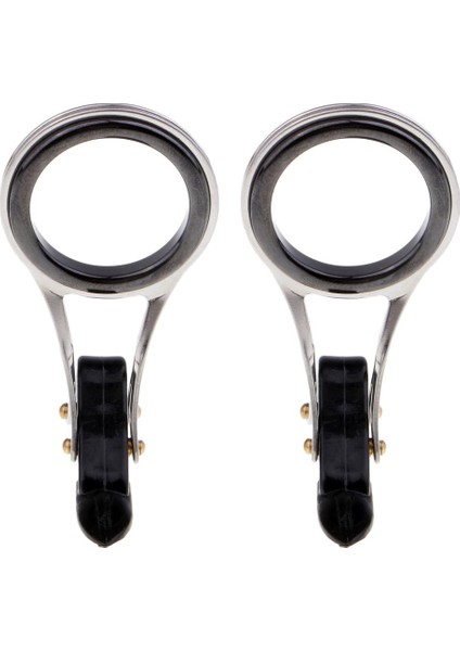 2pcs Balıkçılık Çubuk Kılavuzu Gözler Seramik Katlanabilir Dıy Uç Onarım Kiti 3.3cm (Yurt Dışından)