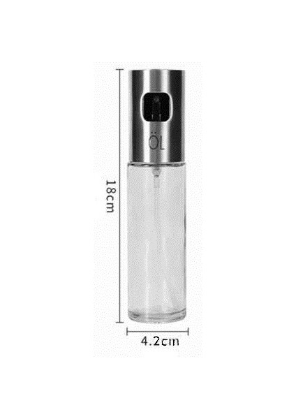Karışık Renk Sprey Cam Şişe Zeytinyağı Sirke Yağ Püskürtücü Yağdanlık 100 ml