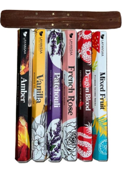 Layansaa 6 Paket 120 Adet Tütsü 6 Farklı Aroma