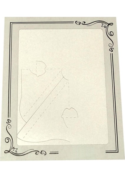 Kumsal 100 Adet 15X21 Paspartu Karton Fotoğraf Çerçevesi ( 100 Adet )