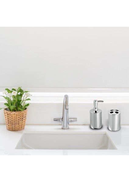 Gör Seç Paslanmaz 4'lü Set 3 Lt Pedallı Çöp Kovası Wc Klozet Tuvalet Fırça Sabunluk Diş Fırçalık Seti fırsatları