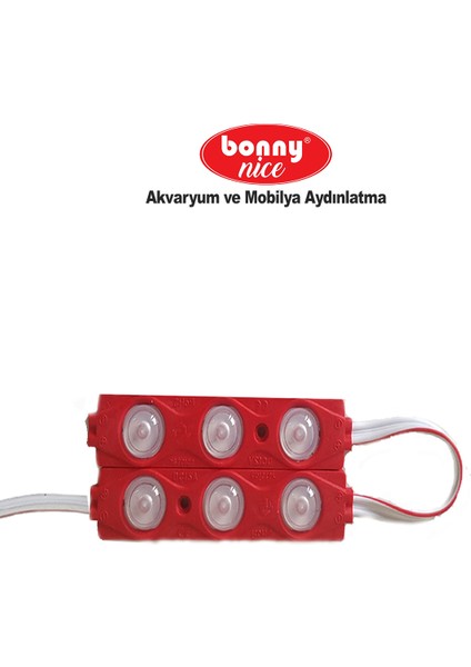 Akvaryum 2'li Modül LED Aydınlatma Kırmızı Işık Anahtarlı