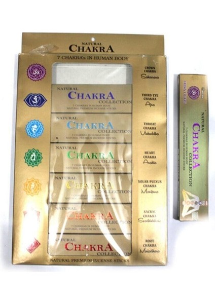 Keskin Hediyelik 7li Paket Naturel Chakra Çakra Tütsü Agarbathi Koku Seti modelleri