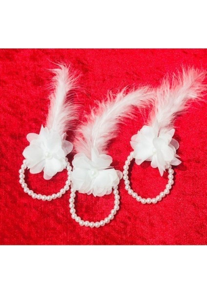 By Ayanoglu Incili Tüylü Nedime Bilekliği 12 Adet modelleri