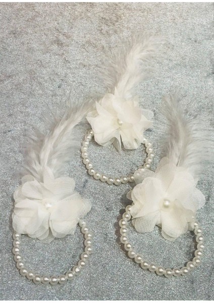 By Ayanoglu Incili Tüylü Nedime Bilekliği 12 Adet fırsatları