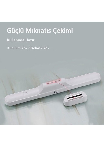 Cata Mıknatıslı Şarjlı LED Işık Micro USB Şarjlı Kablosuz LED Lamba 3 Farklı Işık Martı LED Aplik