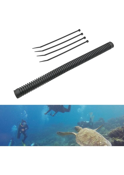 Dalış 14 "-19 '' Bc Bc Hava Yolu Oluklu Şişman Hortum Boru Dirsek Konektör Ceket Bcd 14 Inç (Yurt Dışından)