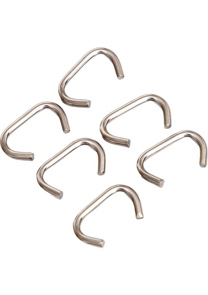 6 Adet Tüplü Dalış Bungee Klipsler Bcd Aksesuarlar Şnorkel Eki Kaleci Tel Dia. 3 mm (Yurt Dışından)
