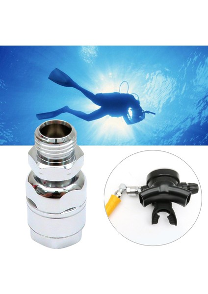 Dayanıklı Tüplü Dalış Regülatör Adaptörü 360 Derece Alet Dalış Konnektör Malzemeleri, 22X46MM (Yurt Dışından) modelleri