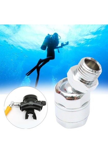 Dayanıklı Tüplü Dalış Regülatör Adaptörü 360 Derece Alet Dalış Konnektör Malzemeleri, 22X46MM (Yurt Dışından) fırsatları