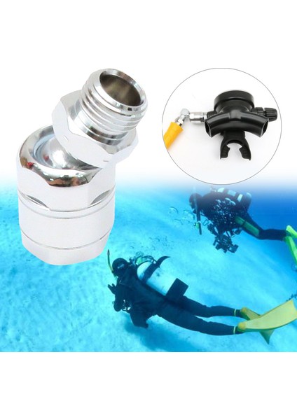 Dayanıklı Tüplü Dalış Regülatör Adaptörü 360 Derece Alet Dalış Konnektör Malzemeleri, 22X46MM (Yurt Dışından) indirimleri