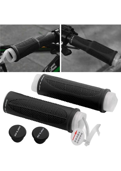 Mtb Bisiklet Bisiklet Gidon Kabulleri Silikon Fit 22.2mm Siyah (Yurt Dışından)