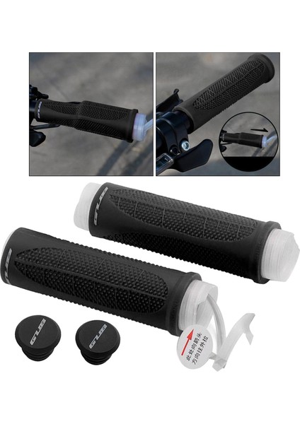 Mtb Bisiklet Bisiklet Gidon Kabulleri Silikon Fit 22.2mm Siyah (Yurt Dışından)