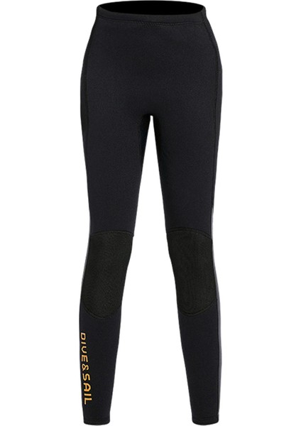 Dalış Wetsuit Pantolon Sörf Pantolon Yelken Balıkçı Pantolon Spor Kadın Siyah Xl (Yurt Dışından)