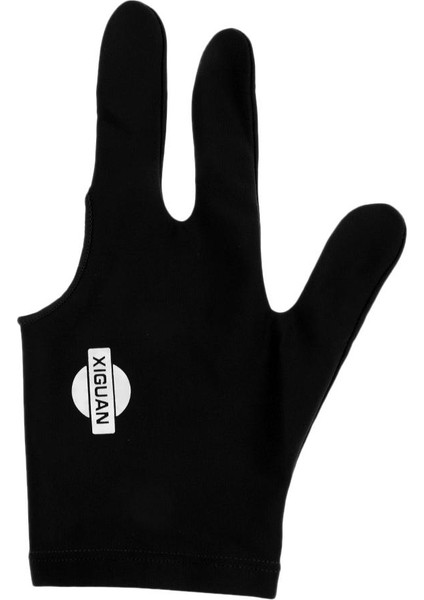 Spandex Snooker Bilardad Cue Eldiven Havuzu Sol El Üç Siyah (Yurt Dışından)