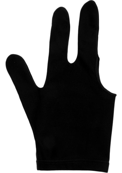 Spandex Snooker Bilardad Cue Eldiven Havuzu Sol El Üç Siyah (Yurt Dışından)