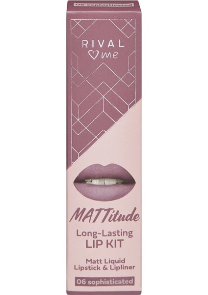 Ruj Likit Mat Kit No:06 Mattitude Sophistic 2'li