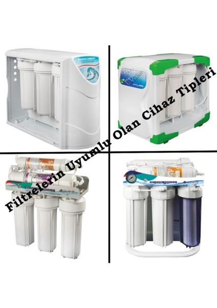 Su Arıtma Filtre Seti 7 Li Çift Spun Platınum Mineral Alkali modelleri