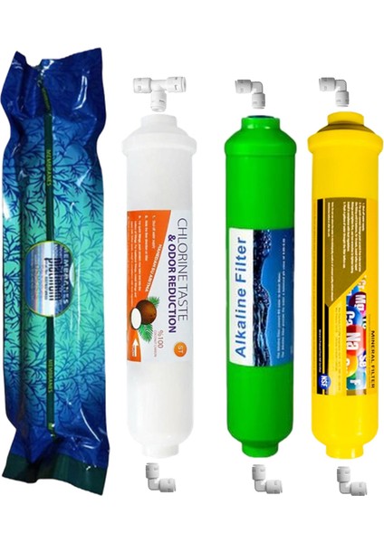 Su Arıtma Filtre Seti 7 Li Çift Spun Platınum Mineral Alkali fırsatları