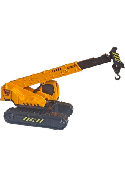 PopŞeker Oyuncak Iş Makinesi Teleskopik Vinç 360 Derece Dönebilen Plastik Hareketli Sürtmeli 28CM. Vinç