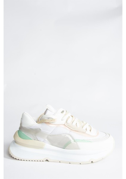 Beyaz/yeşil Kumaş Günlük Sneaker Spor Ayakkabı P973416004 indirimleri