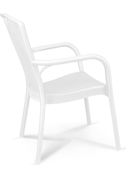 Doğa Rattan Koltuk (6 Adet) Beyaz