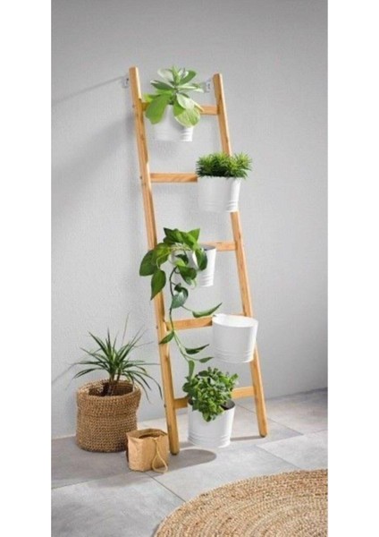 Hazel Mobilya Dekoratif Büyük Boy Merdiven Havluluk Askılık 150 cm x 40 cm