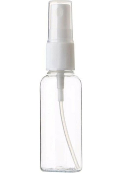 Julıano 50 Adet Boş Şişe Spreyli Kolonya Şişesi Doldurulabilir Cep Plastik Parfüm Şişesi 30 ml