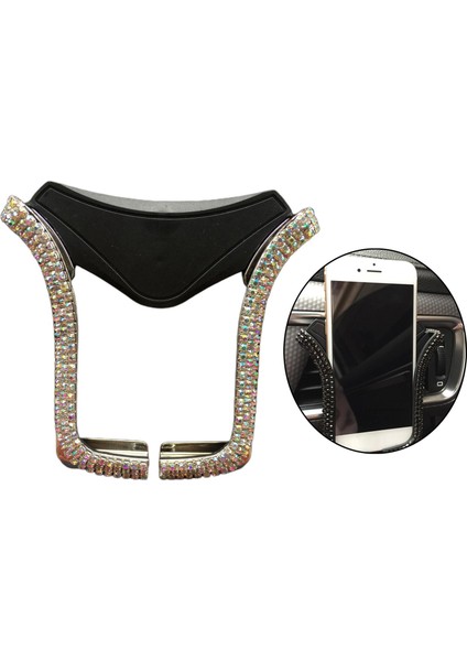 Crystal Rhinestone Araba Telefon Tutucu, Mount Tuther, Universal Ayarlanabilir Renkli (Yurt Dışından) indirimleri