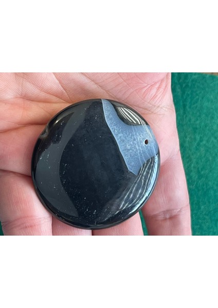 cm Özel Yapım Akıtma Cam Delikli Kolye Taşı Takı Yapım